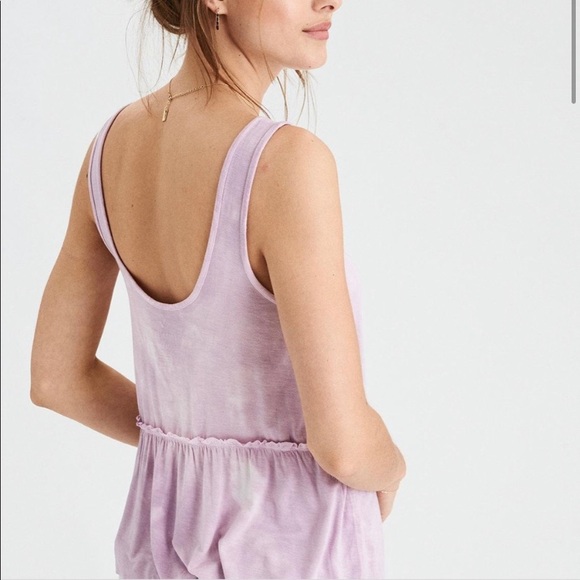 AMERICAN EAGLE | Pink Tie Dye Babydoll Tank - Picture 2 of 2